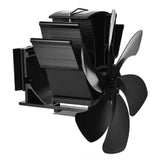 6 Blades Wood Stove Fan Heat Powered Electric Fireplace Fan for Wood Burning Stove / Fireplace / Log V1370-AZ4-20272