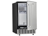VEVOR Undercounter Built-in Ice Maker, 80 Lbs/Day Under Counter Ice Maker Machine with Reversible V952-SNQRSZBJ80LBQY0EFV3