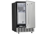Undercounter Built-in Ice Maker, 80 Lbs/Day Under Counter Ice Maker Machine with Reversible Door V952-SNQRSZBJ80LBQY0EFV3