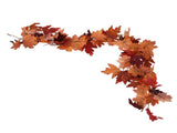 Decorative Artificial Maple Garland Fall Leaf Garland Decoration Thanksgiving Halloween Fake Maple V1294-YM0523-3115210217313