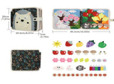 DIY Felt Learning Book 3D Interactive Book Activity Story Book Classroom - hedgehog - Size 3D V1102-DSZ-XXX-NNN-HED-3D