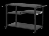 Levede Outdoor Kitchen Cart 3 Tier BBQ Grill Cart Mobile Patio Serving Trolley ST1017-BK-AU