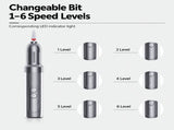 Electric Nail Drill Pen with Charging Base for Shaping Thick Nails, Removing Cuticles and Gel V1341-ZY-5Y969YWV-SILVER