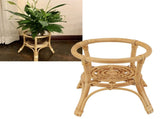 Plant Stand Flower Pot Rack Rattan Minimalist Stable 9.4in Diameter Planter Holder for Indoor V1294-YM0710-3111230285111