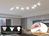 8s LED Tracking Kit, Foldable Ceiling Spoting with Flexibly Rotatable Head, Track V1171-CX-TK8USGU10S