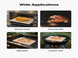 Pizza Stone, 508 x 355 mm Rectangular Cordierite Pizza Stone, Extra Large Baking-Stone with PP V952-PSSJQSJX2014UO3YE001V0