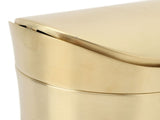 Countertop Trash Can 304 Stainless Steel Desktop Waste Garbage Bin Tiny Waste Basket with Lid for V1294-YM0901-3117240265411