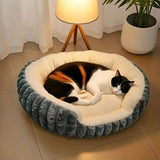 Pet owners are searching Winter thick rabbit fur pet bed, ultimate cold-proof warmth solution V1232-MW002
