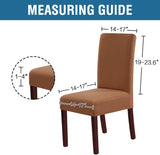 100% Waterproof Dining Chair Covers Stretch Chair Covers for Dining Room Set of 6 Parson Chair V1258-DP02-F-664