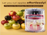 5.12-Inch Apple Slicer - 8 Slices, Ultra-Safe & Heavy-Duty Stainless Steel Extra Large Apple Cutter, V1258-DP02-F-730