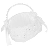 Flower Lace Basket White Romantic Basket Candies Container Wedding Ceremony Decoration5707 V1294-YM0721-3115200142813