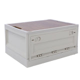 Foldable Camping Storage Box with Lids Versatile Stackable Movable Portable Camping Storage Bin with V1294-YM0901-3117240206312