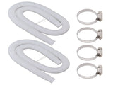 Swimming Pool Replacement Hoses with Clamps for 300 330 530 1000 Gallon Pool Pump V1294-YM0703-3111230125411
