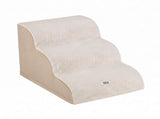 i.Pet Dog Ramp Washable Cover Stairs for Bed Sofa Foam Step Ladder 3 Tier Beige FDR-D-FOAM-3T-BG