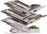 CARLA HOME 5-Tier Tree Bookshelf Storage Rack for Home Office or Bedroom V178-36165