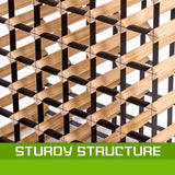 Timber Wine Rack Storage Cellar Organiser 42 Bottle V274-FT-WWR06-42