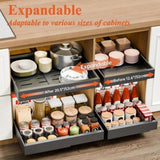 CARLA HOME 2 Pack Pull Out Cabinet Organizer Expandable for Cabinets with Adjustable Slide Out V178-36209