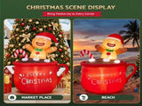 Jingle Jollys Christmas Inflatable Cup 1.8M Height LED Outdoor Decorations Illuminated XMAS-INF-GIN-CUP-6FT