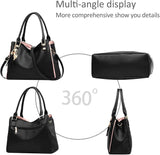 Large Tote Bag Hobo Shoulder Bag for Women MGF Black Fashion Handbag V1188-MAG101A-00137-1