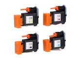 4 Pcs Printhead Printer Head Magenta Black Cyan Yellow Print Head Replacement for HP Designjet 100 V1294-YM0703-3113230045411