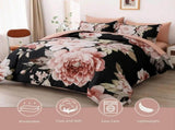 Black Maribel Marigold Quilt / Doona / Duvet Cover set V745-AQ044109K3