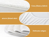 Giselle Electric Blanket LED Remote Sherpa Fleece Underlay Fully Fitted Machine Washable King Single EB-C-FL-LCD-KS