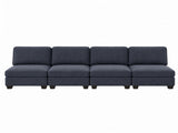 Artiss 4 Seater Modular Sofa Set Sectional Easy Assembly Dark Grey SBED-I-EP05-DA-GY-4D