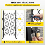 Single Folding Security Gate Folding Door Gate 48"H x 66"W Scissor Gate V952-SSFDMDM1.66X1.22MV0