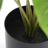 Potted Artificial Split Philodendron Plant With Real Touch Leaves 35cm V77-8870011