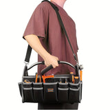 Black Yellow portable tool organizer, tool basket, tool storage, DIY tools, professional tools, tool V1347-127-YEL-59088