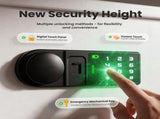 Wendlon White Touch Screen Safe Box with Electronic password, Backlit Keypad, LED Light, Anti-Rust & V1411-AU000050EW