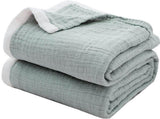 Blanket - Cozy blanket - Soft blanket - Soft and cuddly muslin bedspread - Cotton blanket - Living V1188-MS-313-0442