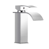 Waterfall Faucet for Bathroom Sink, Brass, Basin Mixer Tap for Hot and Cold Water, Single Handle V1366-AZ2-W-06228