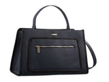 Morrissey Ladies Italian Structured Leather Tote Bag Handbag Womens - Navy V563-MO-3029_NAVY