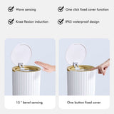 Smart Sensor Trash Waterproof Kitchen Bathroom Sensor Bin with Lid Large Capacity Garbage Waste Bin V1294-YM0523-10320546