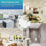 6 Pack Recessed LED Spotlight, 230V, 7W, Dimmable, Ip44. Recessed Spotlights for Bathroom and V1237-ZY-715-239