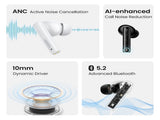 UGREEN 90401 HiTune T3 Active Noise-Cancelling Wireless Earbuds V28-ACBUGN90401