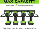 Tool Storage - Storage Rack - Wall Mount - Rack - Holder - 4 Slots - For 4 Powers V1188-MS101-01606-1
