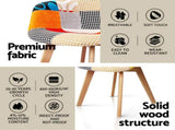1 Artiss Dining Table and 4 Chairs Set DSW White DSET-DSW100-66FBX4