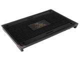Gongfu Tea Tray Water Storage Drainage Home Decoration Ornament Serving Tray for Office Black V1294-YM0703-3118230040112