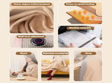 Portable Heated Shawl, 59"x 32" Cordless Electric Heated Blanket with 3 Heating Levels for Car, V1188-WTJ-FR-20630