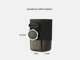 Black Portable Hand Press Espresso Machine - Compatible with Espresso Capsules and Ground Coffee for V888-ELOSUNG34441