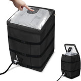 Hot Tub Spa Heater Pump Cover with Transparent PVC Top Window and Zipper Opening,Heavy Duty V1192-AZ-W-1090