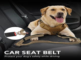 Tactical Dog Collar and Leash Set, Shock Absorbing Bungee Adjustable Strong Collar with V1259-DP01-A-4642