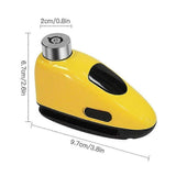Bicycle Disc Brake Alarm Lock Waterproof Anti-theft Security Wheel Disc Lock V1308-DSZKI-1136