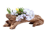 Artificial Driftwood Planter Resin Succulent Planter Vintage Tree Root Stump Log Like Flower V1294-YM0710-3111230268511