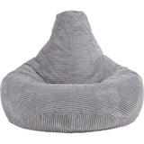 Jumbo Cord Beanbag Chair Cover Unfilled Large Bean Bag - Grey V63-842991