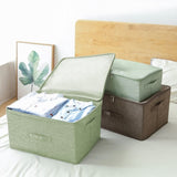 SOGA 2X Green Large Portable Double Zipper Storage Box Moisture Proof Clothes Basket Foldable Home SBOX028X2