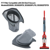 Luolandi 2/4pcs Filters For Dirt Devil Vibe 3 In 1 Bagless Stick Vacuum Cleaner 440003993 Home V1189-LWWAL-20260327-04862