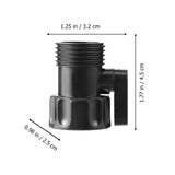 Worgeous Garden Hose Shut Off Valve 3/4 Inch ABS Black for Durable Use and Easy Installation V1189-LWWAL-20260327-03389